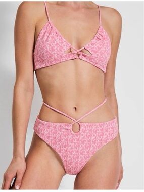 Devon Windsor Leanne Bikini Bottom in Pink size small